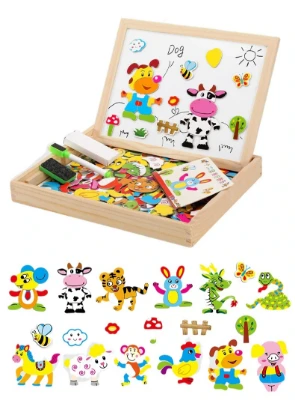 تفاصيل لوحة رسم مغناطيسية خشبية متعددة الوظائف للأطفال، ألعاب تعليمية تعليمية للآباء والأطفال صورة لوحة رسم مغناطيسية خشبية متعددة الوظائف للأطفال، ألعاب تعليمية تعليمية للآباء والأطفال
