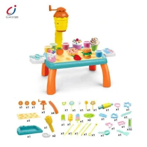 صورة طاولة WARKAN التعليمية للأطفال بالطين الملون  الآيس كريم