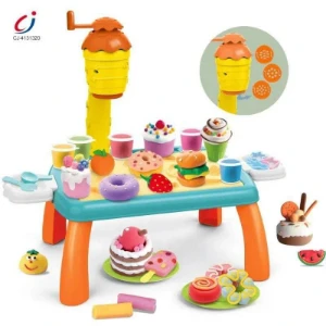 صورة طاولة WARKAN التعليمية للأطفال بالطين الملون  الآيس كريم