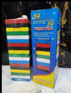 صورة جينجا ألوان – لعبة التوازن الممتعة للأطفال