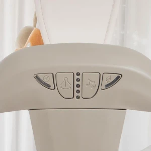 صورة أرجوحة أطفال محمولة Mastela مع ألحان و5 سرعات – خفيفة وآمنة