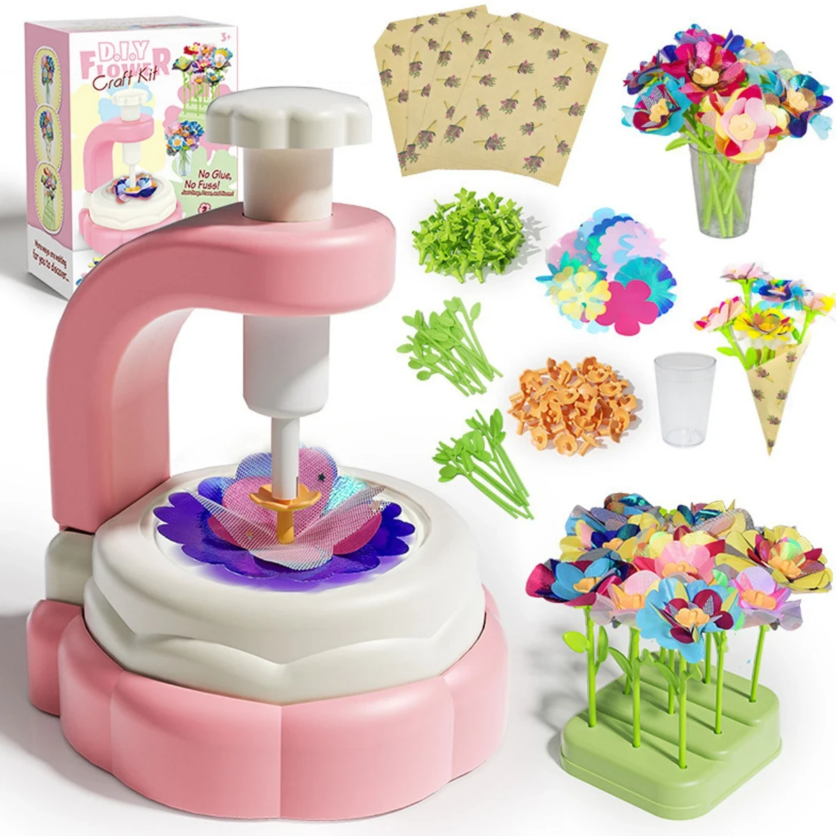 صورة لعبة تركيب ليجو ورد قماشي للأطفال 🌷