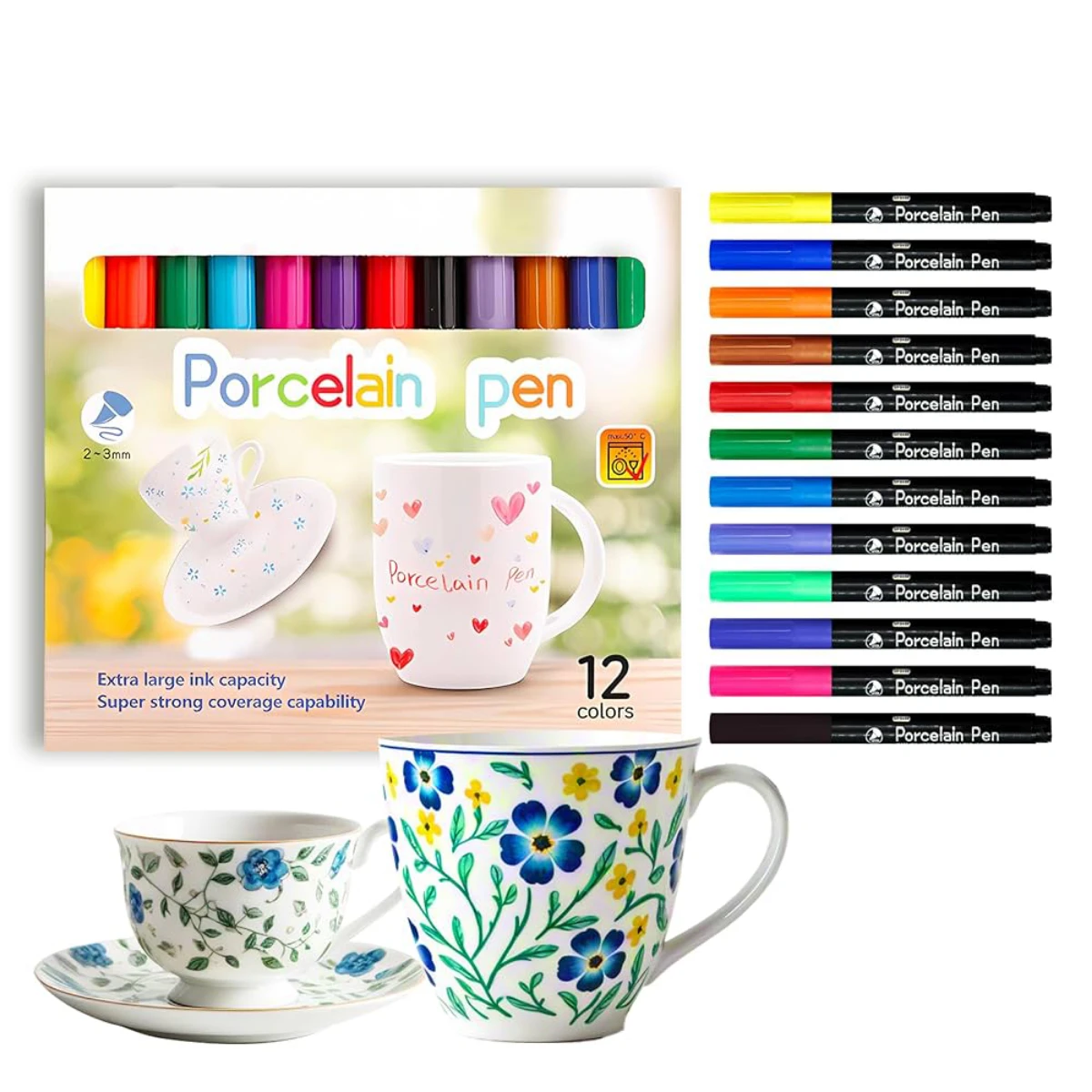 صورة أقلام ألتارو الخزفية، ١٢ لونًا