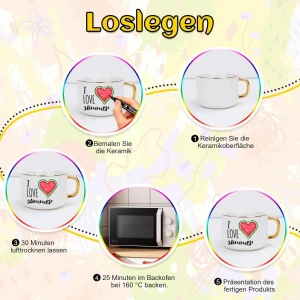 صورة أقلام ألتارو الخزفية، ١٢ لونًا