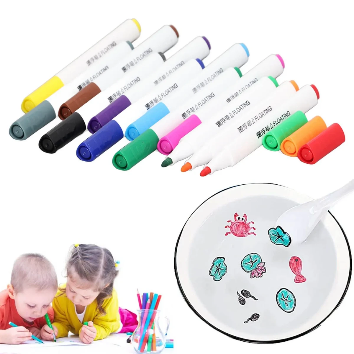 صورة مجموعة أقلام تلوين مائية