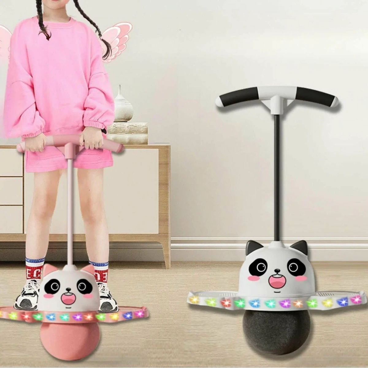 صورة كرة بوجو باندا مع ألعاب مضيئة – لوح توازن للأطفال حتى 150 باوند