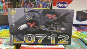 صورة طائرة مقاتلة عائمة  بجهاز تحكم عن بعد