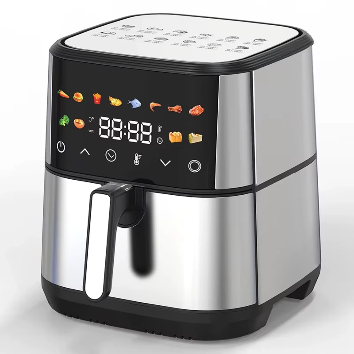 صورة قلاية هوائية ديجيتال سعة 8 لتر - 1700 واط - ستانلس ستيل - الأداء الأمثل للعائلة