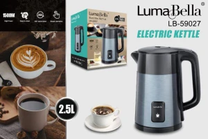 صورة غلاية ماء كهربائية 2.5 لتر - ستانلس ستيل مطلي - سعة كبيرة وغليان فائق الجودة