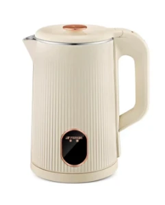 صورة غلاية ماء كهربائية 2.5 لتر - تصميم أبيض مُضلّع فاخر - سعة عائلية وغليان فائق