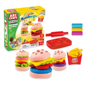 صورة مجموعة عجين اللعب لتشكيل الهامبرغر