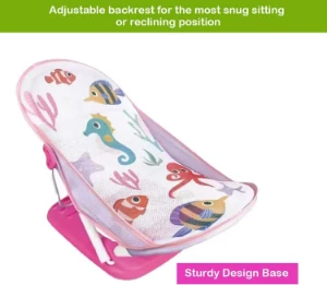 صورة كرسي استحمام محمول للأطفال بمخدة مقعد قابلة للتعديل من فانتاستيك كيد