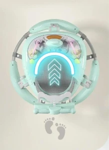 صورة مشاية أطفال قابلة للطي  مع أصوات وأضواء وألعاب تفاعلية