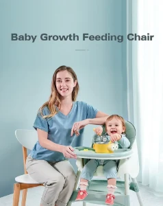 صورة كرسي طعام عالي للأطفال شبكي بتهوية مع نظام أمان