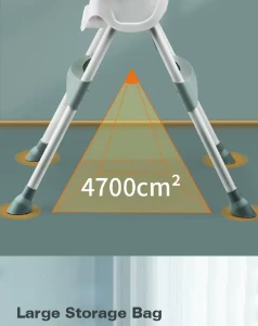 صورة كرسي طعام عالي للأطفال شبكي بتهوية مع نظام أمان