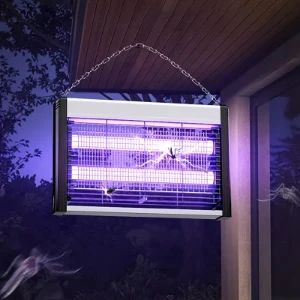 صورة مصباح كهربائي قاتل للبعوض والذباب – معلق وقائم