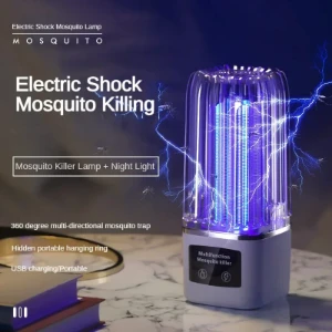 صورة مصيدة حشرات معلقة داخلية، مصباح ليلي قابل لإعادة الشحن، مصباح صيفي خارجي محمول