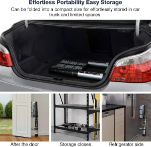 صورة سلم تلسكوبي  16 عقلة قابل للتمدد مصنوع من الألومنيوم