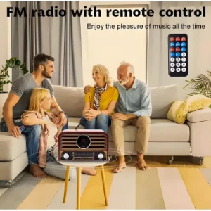 صورة راديو طراز كلاسيكي قابل لإعادة الشحن من طراز Meier M-2032BT