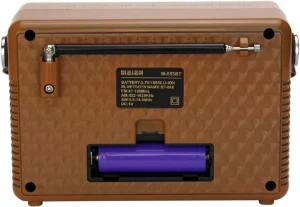 صورة راديو محمول بتصميم كلاسيكي مع بلوتوث وراديو اف ام، مزود بمدخل USB وTF – موديل M-553BT