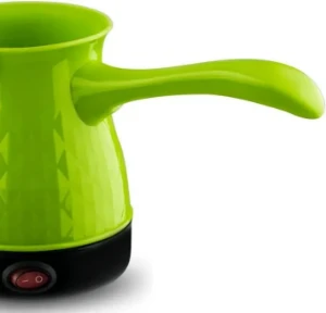 صورة ماكينة تحضير القهوة التركية الاوتوماتيكية، ماكينة كهربائية لاسلكية للمكتب والمنزل والمقهى، غلاية محمولة للسفر لسهولة تحضير القهوة والمقهى