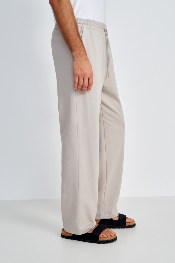 صورة بنطال صوف بيكيه أوف وايت رجالي