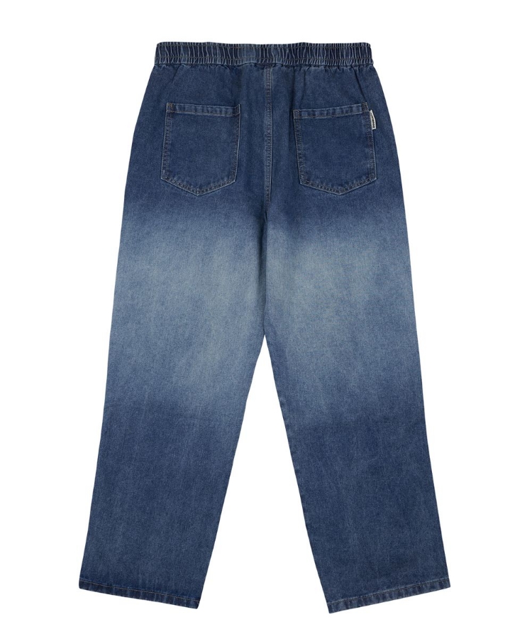 صورة بنطال جينز واسع بلونين (أزرق)