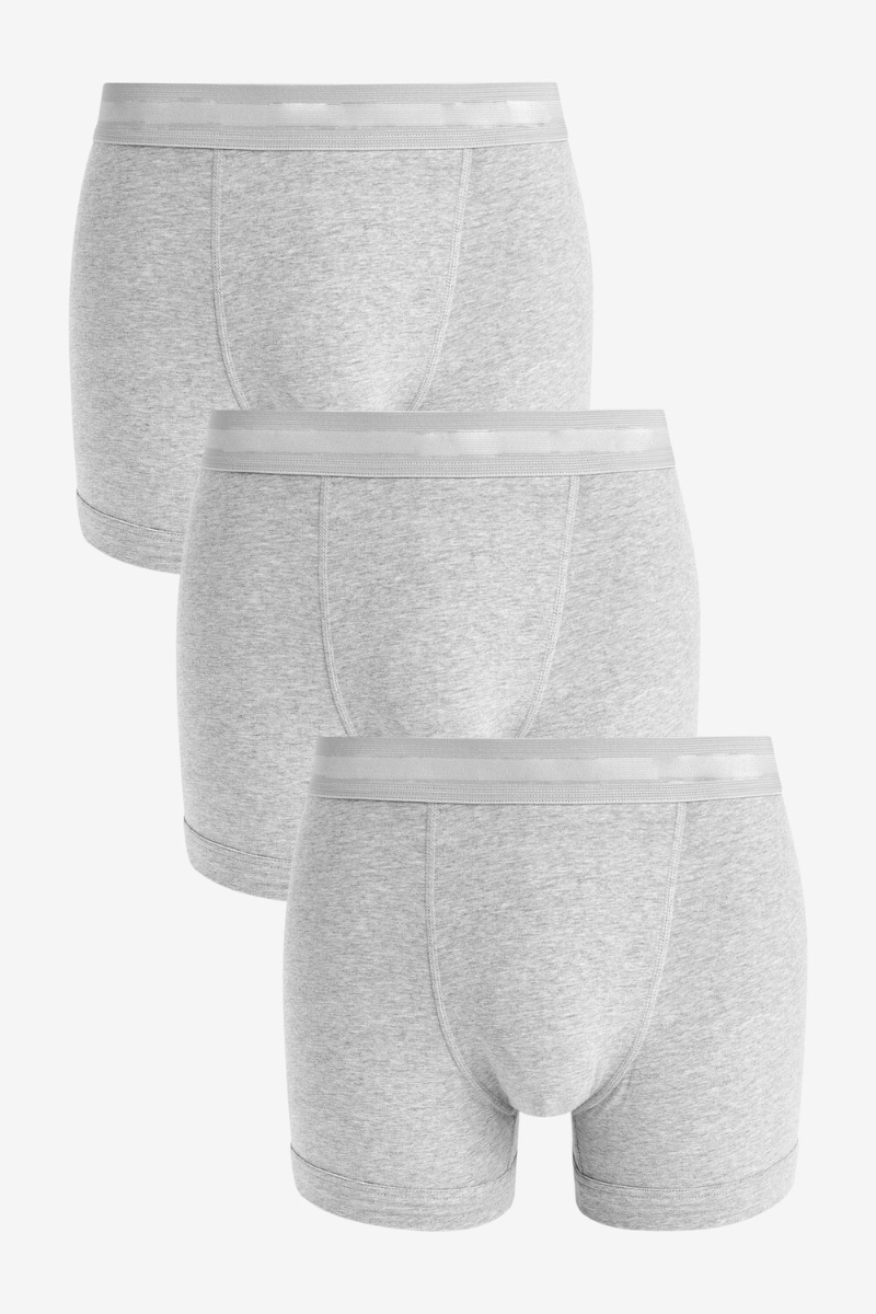 صورة 3 قطع سروال رجالي رمادي قطن