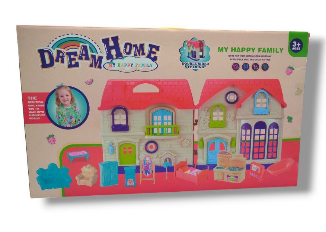 صورة  مجموعة ألعاب Toy House الخاصة بنا تحتوي على شخصيات Sweet Home والضوء والصوت