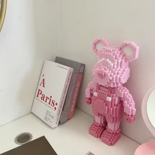 صورة منشئ DUZ / لعبة الدب ثلاثية الأبعاد KAWS، متوافقة مع ليغو