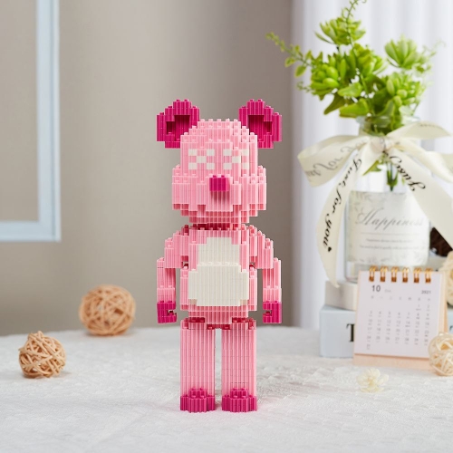 صورة منشئ DUZ / لعبة الدب ثلاثية الأبعاد KAWS، متوافقة مع ليغو