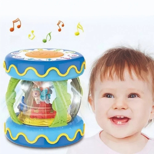 صورة لعبة تعليمية Huanger Drum-carousel  (ضوء، موسيقى) أزرق