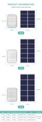 صورة كشاف طاقة شمسية بقوة 100 وات للحدائق والأماكن الداخلية