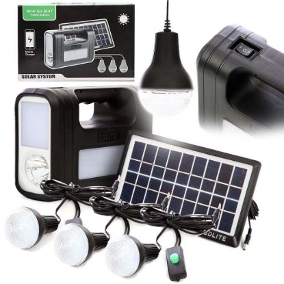 صورة مصباح الطوارئ GDLITE GD8017 نظام الإضاءة الشمسية GDHHDP