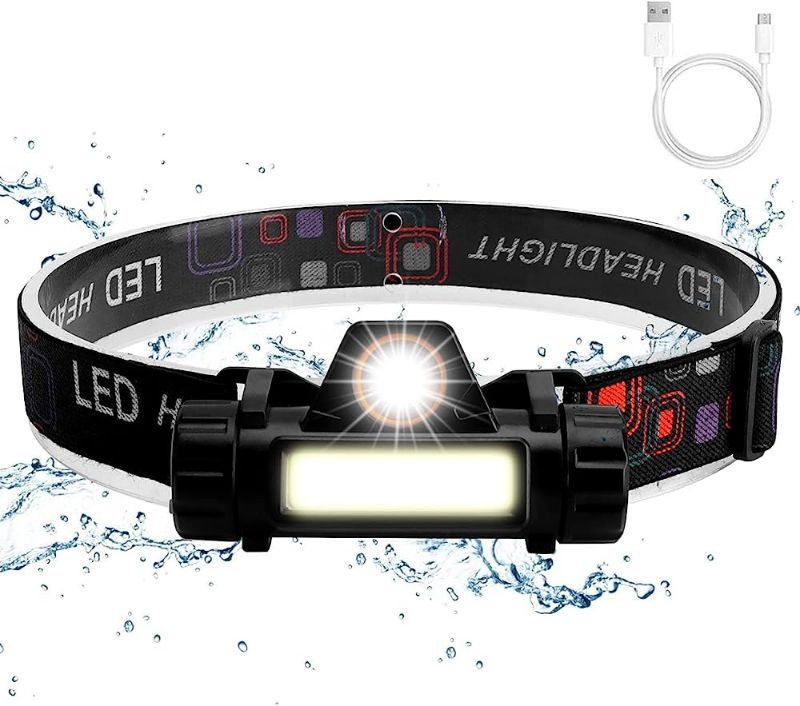 صورة مصباح أمامي LED قابل لإعادة الشحن USB 