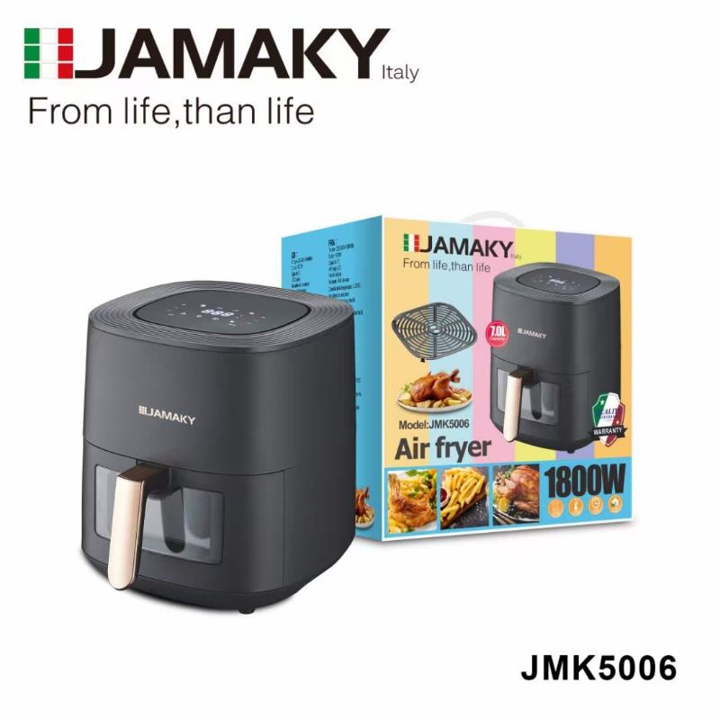 صورة قلاية هوائية رقمية JMK5006 من جاماكي 1800 وات - 7 لتر.